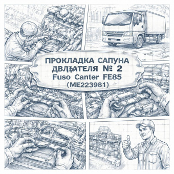 Прокладка сапуна двигателя №2 Fuso Canter FE85 =LT= (ME223981) фото в интернет-магазине РСТ-Моторс
