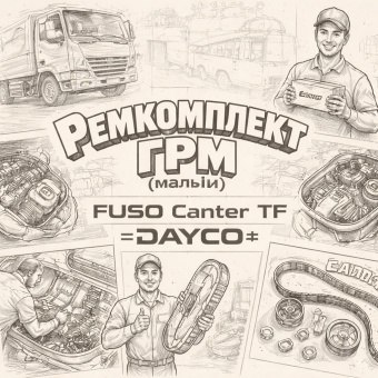 Ремкомплект ГРМ (малый) FUSO Canter TF =DAYCO= (QC000677) фото в интернет-магазине РСТ-Моторс