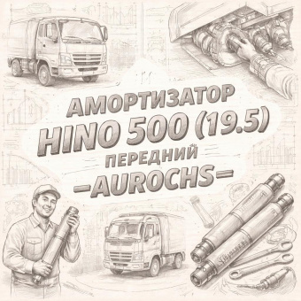 Амортизатор HINO 500 (19.5) передний =AUROCHS= (S485004070) фото в интернет-магазине РСТ-Моторс