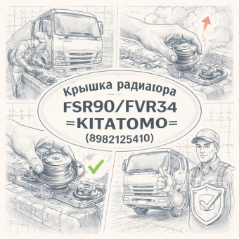 Крышка радиатора FSR90/FVR34 =KITATOMO= (8982125410) фото в интернет-магазине РСТ-Моторс