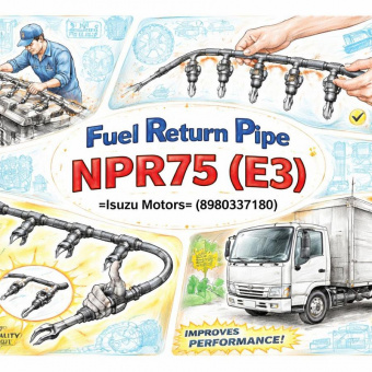 Трубка топливная обратки от ТНВД к форсункам NPR75 (E3) =Isuzu Motors= (8980337180) фото в интернет-магазине РСТ-Моторс