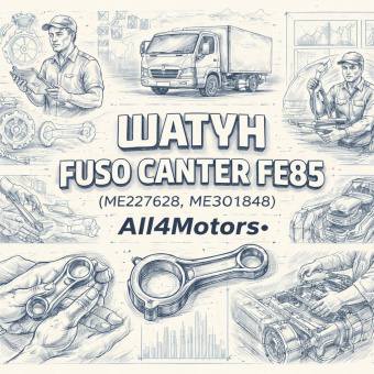 Шатун Fuso Canter FE85 (без метки) =All4Motors= (ME227628 ME301848) фото в интернет-магазине РСТ-Моторс