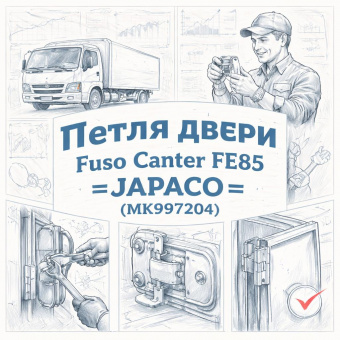Петля двери Fuso Canter FE85 =JAPACO= (MK997204) фото в интернет-магазине РСТ-Моторс