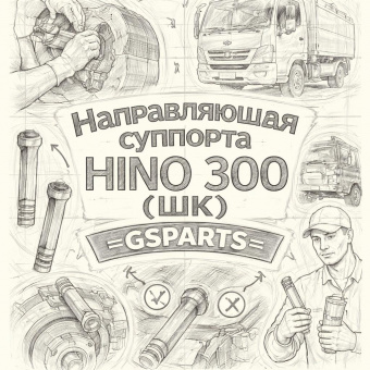 Направляющая суппорта HINO 300 (ШК) верхняя =GSPARTS= (4771537120) фото в интернет-магазине РСТ-Моторс