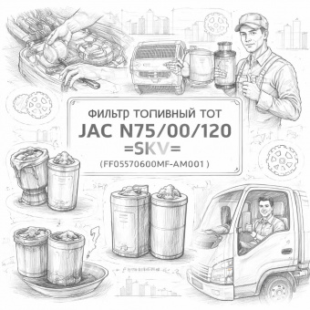 Фильтр топливный ТОТ JAC N75/90/120  =SKV= (FF0570600MF-AM001) фото в интернет-магазине РСТ-Моторс