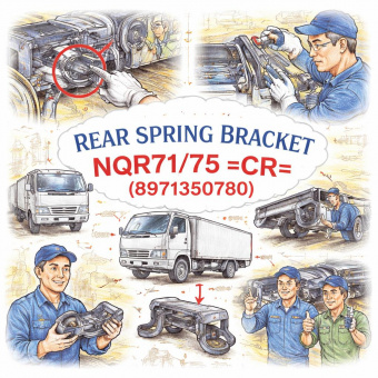 Подрессорник задней рессоры NQR71/75 =CR= (8971350780) фото в интернет-магазине РСТ-Моторс