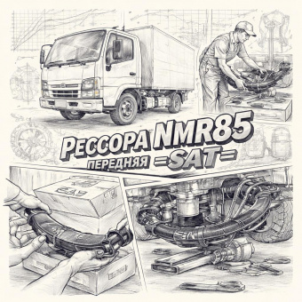 Рессора NMR85 передняя =SAT= (8980015330 8980798810) фото в интернет-магазине РСТ-Моторс