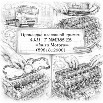 Прокладка клапанной крышки 4JJ1-T NMR85 Е5 =Isuzu Motors= (8981812000) фото в интернет-магазине РСТ-Моторс