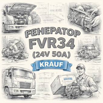 Генератор FVR34 ( 24V 50А ) =KRAUF= (8980134633 8983300870 ALK4598WA) фото в интернет-магазине РСТ-Моторс