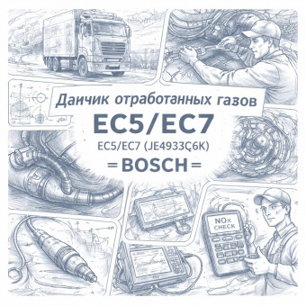 Датчик отработанных газов EC5/EC7 (JE493ZLQ6K) =BOSCH= (1277023621 0281008057) фото в интернет-магазине РСТ-Моторс