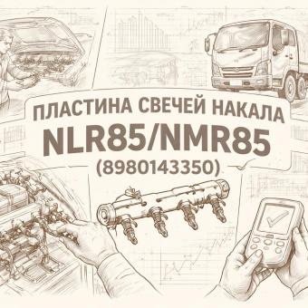 Пластина свечей накала  NLR85/NMR85 =Isuzu Motors= (8980143350) фото в интернет-магазине РСТ-Моторс