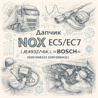 Датчик NOX EC5/EC7 (JE493ZLQ6K) =BOSCH= (0281008333 0281008432) фото в интернет-магазине РСТ-Моторс