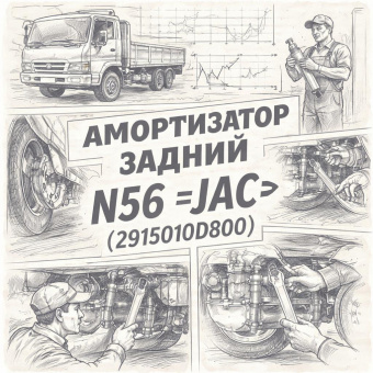 Амортизатор задний N56 =JAC= (2915010D800) фото в интернет-магазине РСТ-Моторс