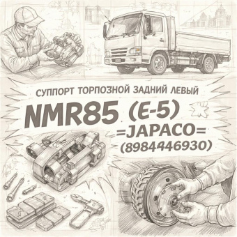 Суппорт тормозной задний левый NMR85 (E-5) =JAPACO= (8984846930) фото в интернет-магазине РСТ-Моторс