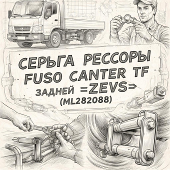 Серьга рессоры Fuso Canter TF задней =ZEVS= (ML282088) фото в интернет-магазине РСТ-Моторс