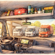 Полки кабины для автомобилей Fuso Canter FE85