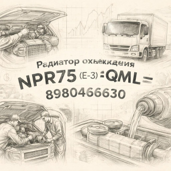 Радиатор охлаждения NPR75 (Е-3) =QML= (8980466630) фото в интернет-магазине РСТ-Моторс