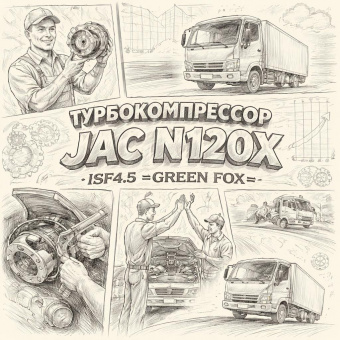 Турбокомпрессор JAC N120X рестайлинг ISF4.5 =GREEN FOX= (6323155) фото в интернет-магазине РСТ-Моторс