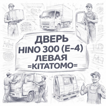Дверь HINO 300 (E-4) левая =KITATOMO= (6700237510) фото в интернет-магазине РСТ-Моторс