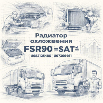 Радиатор охлаждения FSR90 =SAT= (8982125480 897366461) фото в интернет-магазине РСТ-Моторс