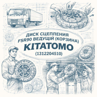 Диск сцепления FSR90 ведущий (Корзина) =KITATOMO= (1312204510) фото в интернет-магазине РСТ-Моторс