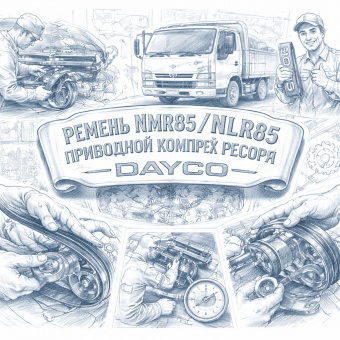 Ремень NMR85/NLR85 приводной компрессора кондиционера =DAYCO= (8980883850) фото в интернет-магазине РСТ-Моторс