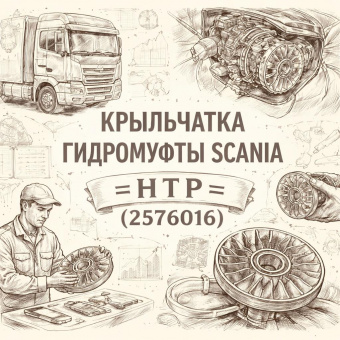 Крыльчатка гидромуфты scania =HTP= (2576016) фото в интернет-магазине РСТ-Моторс