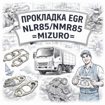 Прокладка EGR NLR85/NMR85 =MIZURO= (8980632841) фото в интернет-магазине РСТ-Моторс