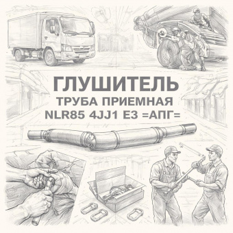 Глушитель труба приемная NLR85 4JJ1 Е3 =АПГ= (8980759660) фото в интернет-магазине РСТ-Моторс