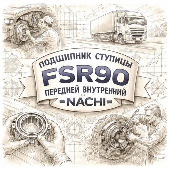 Подшипник ступицы FSR90 передней внутренний =NACHI= (1098122170) фото в интернет-магазине РСТ-Моторс