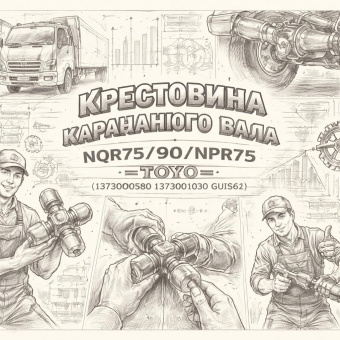 Крестовина карданного вала NQR75/90/NPR75 =TOYO= (1373000580 1373001030 GUIS62) фото в интернет-магазине РСТ-Моторс