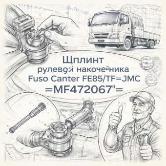 Шплинт рулевого наконечника Fuso Canter FE85/TF =JMC= (MF472067) фото в интернет-магазине РСТ-Моторс
