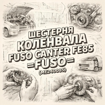 Шестерня коленвала Fuso Canter FE85 =FUSO= (ME240085) фото в интернет-магазине РСТ-Моторс