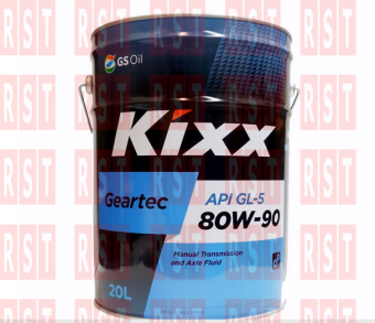 Масло трансмиссионное KIXX 80W90 Geartec GL-5 полусинтетическое 20 литров фото в интернет-магазине РСТ-Моторс