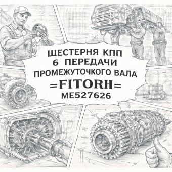 Шестерня КПП 6 передачи промежуточного вала =FITORII= (ME527626) фото в интернет-магазине РСТ-Моторс