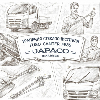 Трапеция стеклоочистителя Fuso Canter FE85 =JAPACO= (MK426628) фото в интернет-магазине РСТ-Моторс