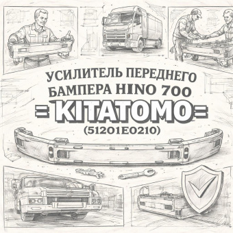 Усилитель переднего бампера HINO 700 (основной) =KITATOMO= (51201E0210) фото в интернет-магазине РСТ-Моторс