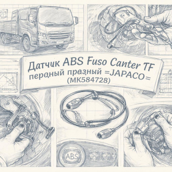 Датчик ABS Fuso Canter TF передний правый =JAPACO= (MK584728) фото в интернет-магазине РСТ-Моторс