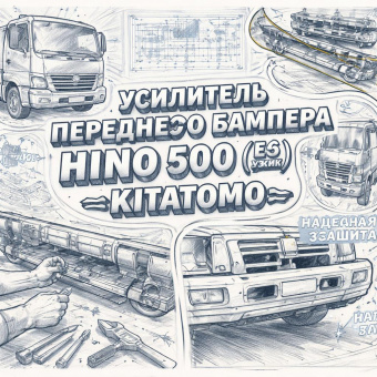 Усилитель переднего бампера HINO 500 (E5) (узкий) =KITATOMO= (52021E0150) фото в интернет-магазине РСТ-Моторс