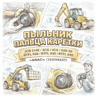 Пыльник пальца каретки JCB 214E/3CX/4CX/520-50/RTFL 926/RTFL 930/RTFL 940 =ANAC= (123/04237) фото в интернет-магазине РСТ-Моторс