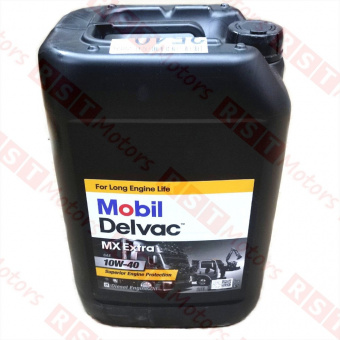 Масло моторное MOBIL DELVAC MX Extra 10W40 полусинтетическое 20 литров фото в интернет-магазине РСТ-Моторс