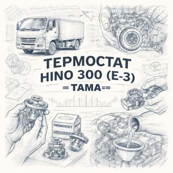 Термостат HINO 300 (Е-3) =TAMA= (SZ91046034 SZ91046039) фото в интернет-магазине РСТ-Моторс