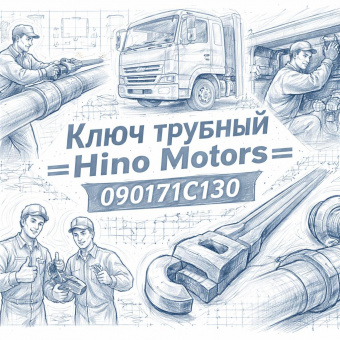 Ключ трубный =Hino Motors= (090171C130) фото в интернет-магазине РСТ-Моторс