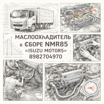 Маслоохладитель в сборе NMR85 =Isuzu Motors= (8982704970) фото в интернет-магазине РСТ-Моторс