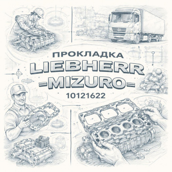 Прокладка LIEBHERR =MIZURO= (10121622) фото в интернет-магазине РСТ-Моторс