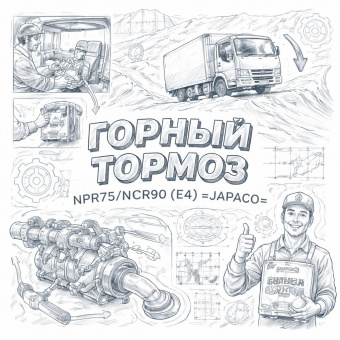 Горный тормоз NPR75/NQR90 (E4) =JAPACO= (8983487290 8980681781 8982271700) фото в интернет-магазине РСТ-Моторс
