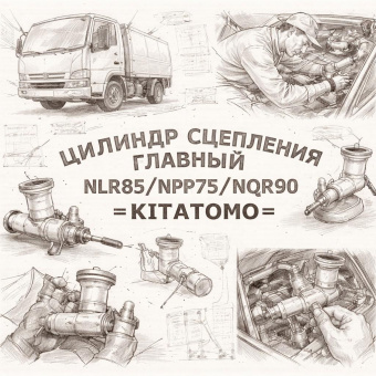 Цилиндр сцепления главный NLR85/NPR75/NQR90 =KITATOMO= (8980253080) фото в интернет-магазине РСТ-Моторс