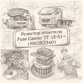 Резистор отопителя Fuso Canter TF (E-5) =FUSO= (MK583340) фото в интернет-магазине РСТ-Моторс