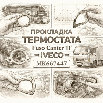 Прокладка термостата Fuso Canter TF =IVECO= (MK667447) фото в интернет-магазине РСТ-Моторс