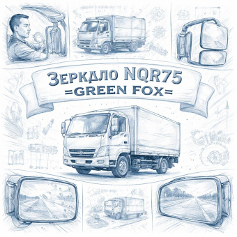 Зеркало NQR75 наружное =GREEN FOX= (8980375820) фото в интернет-магазине РСТ-Моторс